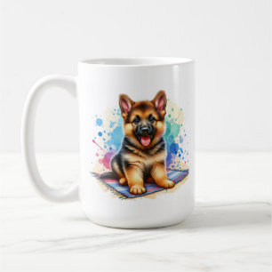 German Shepherd Puppy Personalisiert Kaffeetasse