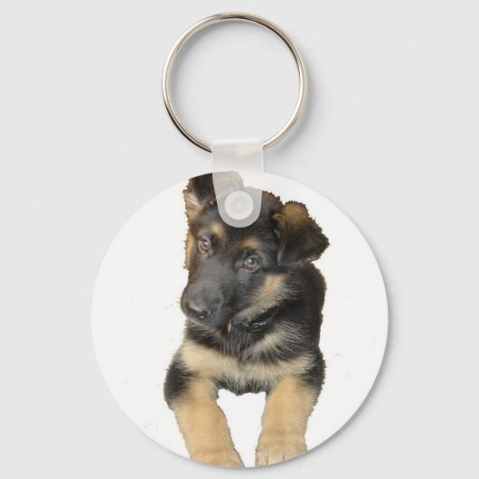 German Shepherd Puppy Schlüsselanhänger (Vorderseite)