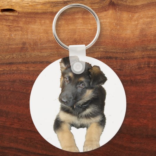 German Shepherd Puppy Schlüsselanhänger (Vorderseite)