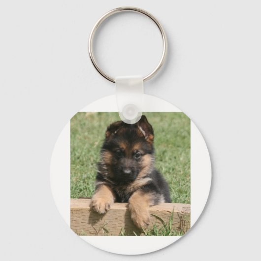 German Shepherd Puppy Schlüsselanhänger (Vorderseite)