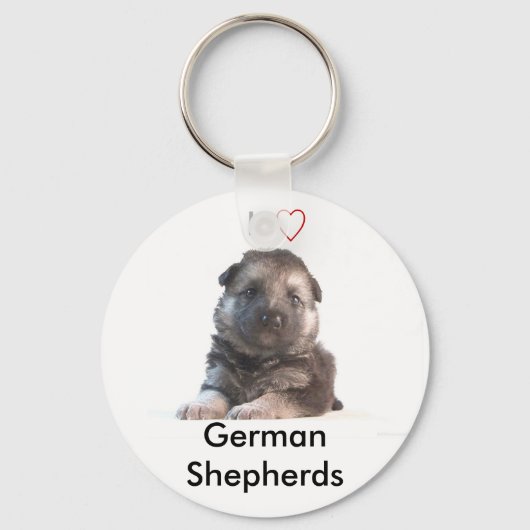 German Shepherd Puppy Schlüsselanhänger (Vorderseite)