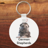 German Shepherd Puppy Schlüsselanhänger (Vorderseite)
