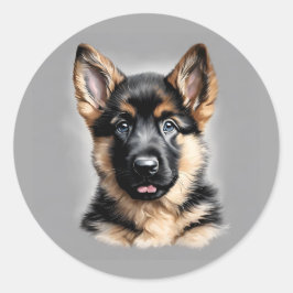 German Shepherd Puppy Stickers