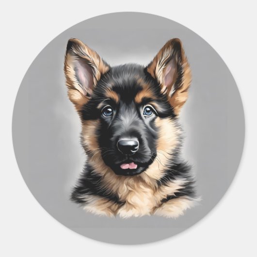 German Shepherd Puppy Stickers (Vorderseite)