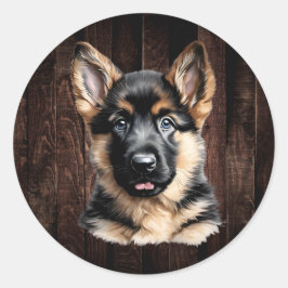 German Shepherd Puppy Stickers