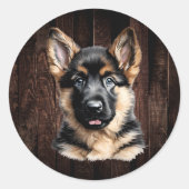 German Shepherd Puppy Stickers (Vorderseite)