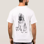 German Shepherd Puppy T-Shirt (Rückseite)
