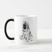 German Shepherd Puppy Verwandlungstasse (Links)