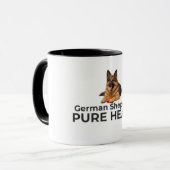 German Shepherd Pure Heart Mug – Loyal Dog Gift Tasse (Vorderseite Links)