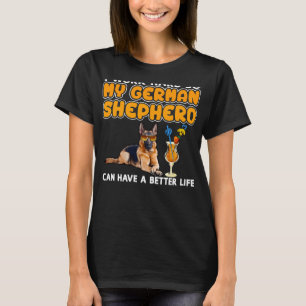 German Shepherd &quot I work Hard T-Shirt