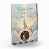 German Shepherd Rainbow Bridge Acrylic Photo Block (Links)