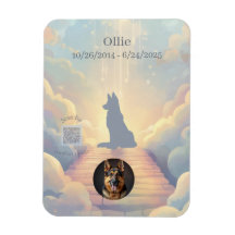 German Shepherd Rainbow Bridge Magnet