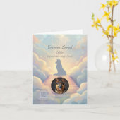 German Shepherd Rainbow Bridge Sympathy Card Karte (Gelbe Blume)