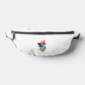German Shepherd Rainbow Watercolor Paint Spritzer Bauchtasche (Ablage )