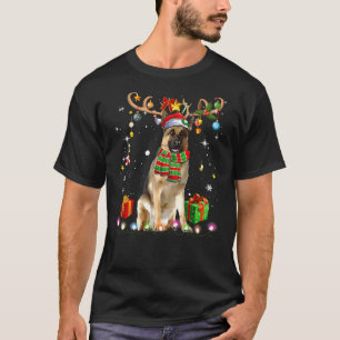 German Shepherd Reindder Christmas T-Shirt
