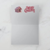 German Shepherd Reindeer Karte (Innenseite)