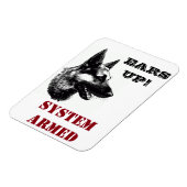 German Shepherd Rescue Central Tx lustiger Magnet  (Linke Seite)