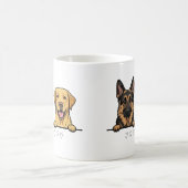 German Shepherd & Retriever Lover Pet Parent Gift Kaffeetasse (Mittel)