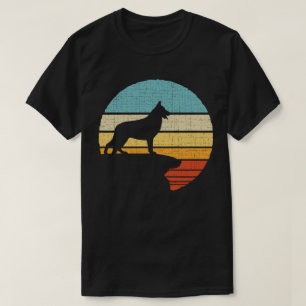 German Shepherd Retro Vintag 60er 70er Dog Owner T-Shirt