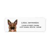 German Shepherd Return Address Label (Vorne)