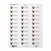 German Shepherd Return Address Label (Vorne)