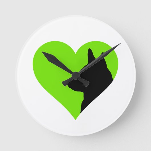German Shepherd Runde Wanduhr (Vorderseite)