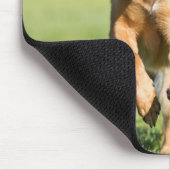 German Shepherd Running Mousepad (Ecke)