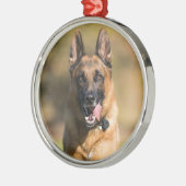 German Shepherd Running Ornament Aus Metall (Links)