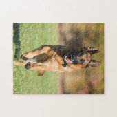 German Shepherd Running Puzzle (Horizontal)