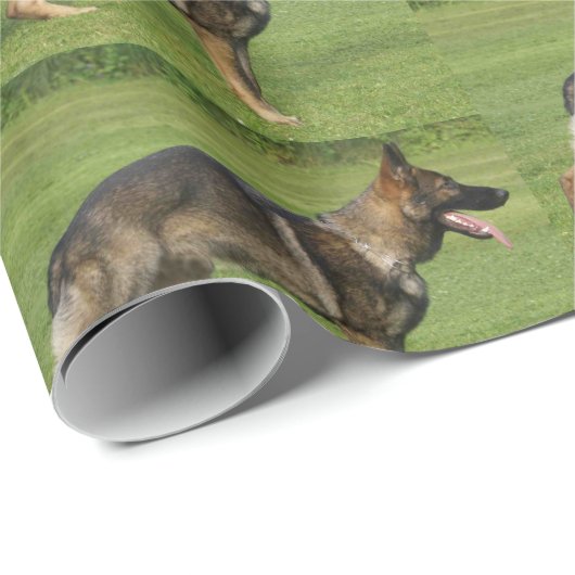 German Shepherd Sable Full Geschenkpapier (Rolleneckpunkt)