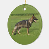 German Shepherd Sable Full Keramik Ornament (Links)