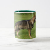 German Shepherd Sable Full Zweifarbige Tasse (Mittel)