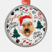 German Shepherd Santa Christmas Ornament Keepsake (Vorne)