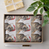 German Shepherd Santa Claus Seidenpapier (Geschenk)