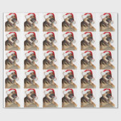 German Shepherd Santa Geschenkpapier (Flach)