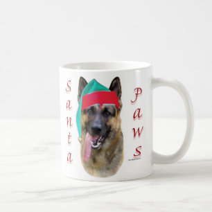 German Shepherd Santa Paws Kaffeetasse