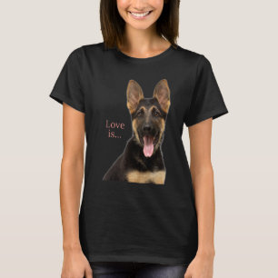 German Shepherd Schäfer Dog Mama Vater Liebe Haust T-Shirt