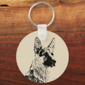 German Shepherd Schlüsselanhänger (Vorderseite)