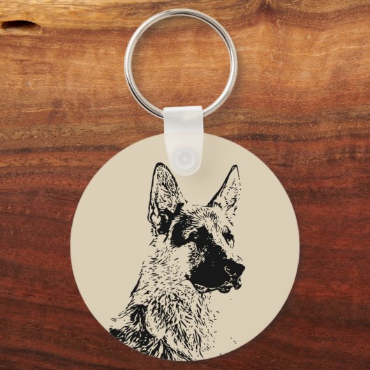German Shepherd Schlüsselanhänger (Vorderseite)