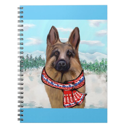 German Shepherd Schweden Notizblock (Vorderseite)