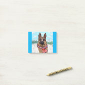 German Shepherd Schweden Post-it Klebezettel (Auf Schreibtisch)
