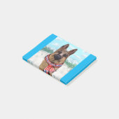 German Shepherd Schweden Post-it Klebezettel (angewinkelt)