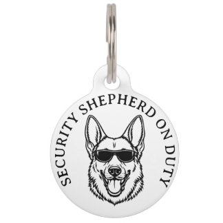 German Shepherd Security ID Tag Haustiermarke