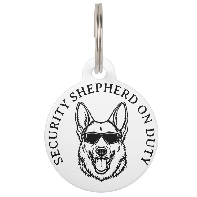 German Shepherd Security ID Tag Haustiermarke (Vorderseite)
