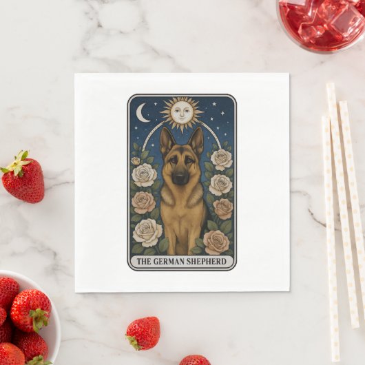 German Shepherd Serviette (Beispiel)