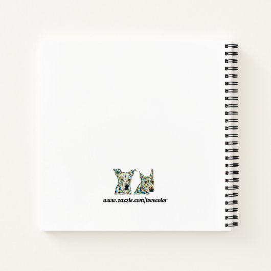 German Shepherd Shar pei & Pitbull Labrador Notebo Notizblock (Rückseite)