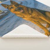 German Shepherd Sherpa Blanket Sherpadecke (3/4)