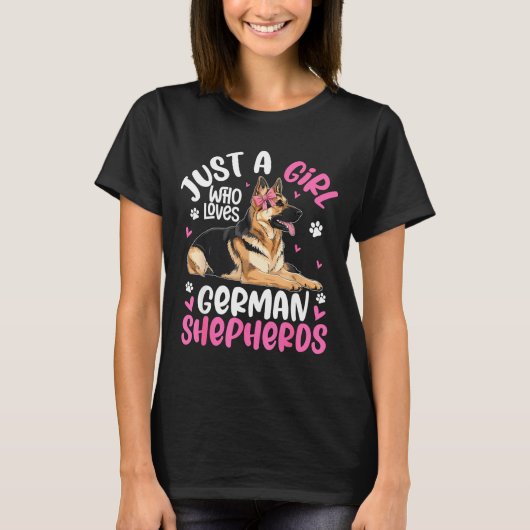 German Shepherd Shirt For Girls Women German Sheph (Vorderseite)