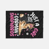 German Shepherd Shirt For Girls Women German Sheph Fleecedecke (Vorderseite (Horizontal))