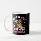 German Shepherd Shirt For Girls Women German Sheph Kaffeetasse (Links)